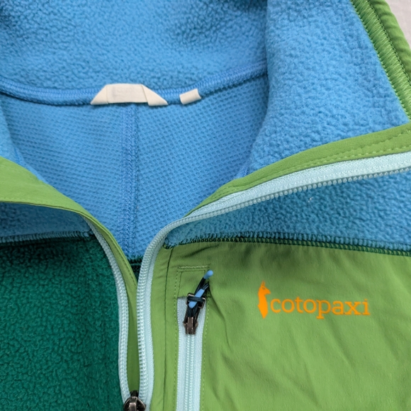 Cotopaxi Women's Abrazo Half-zip Fleece Jacket Green/Blue Size Medium - Picture 3 of 6